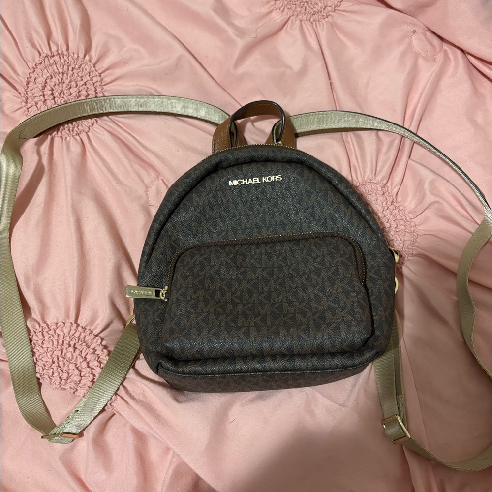 Brown Michael Kors backpack